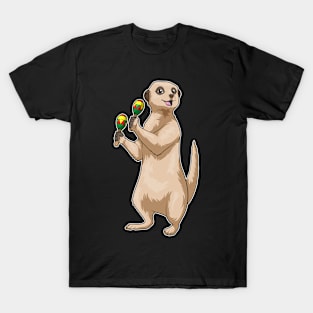 Meerkat Musician Maracas Music T-Shirt